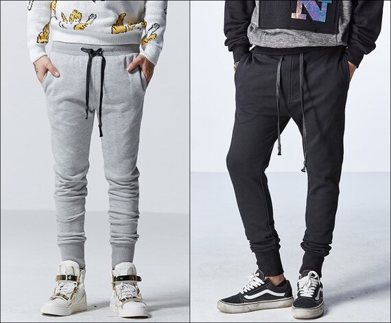 Grey joggers deals slim