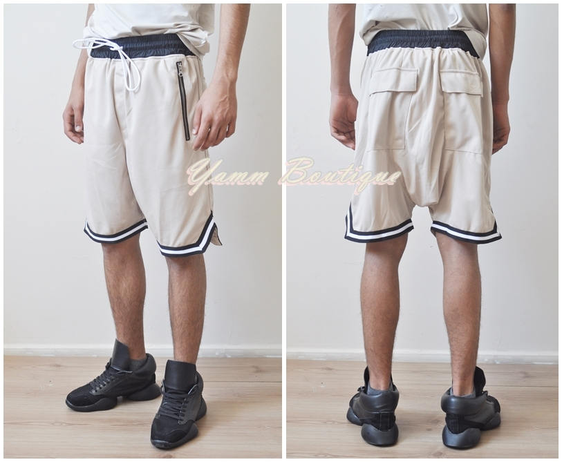 Mesh Drop Crotch Short / Justin 