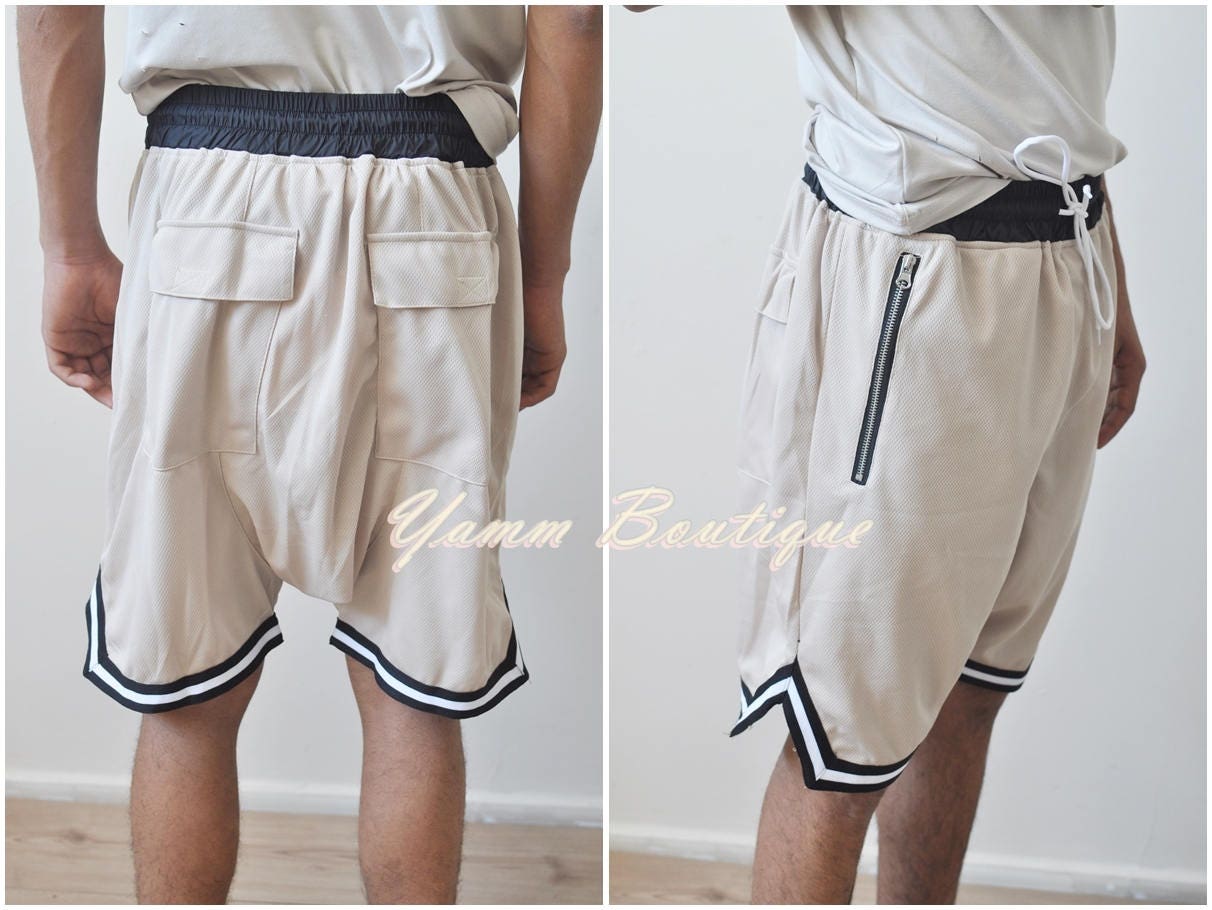 Drop crotch hot sale basketball shorts