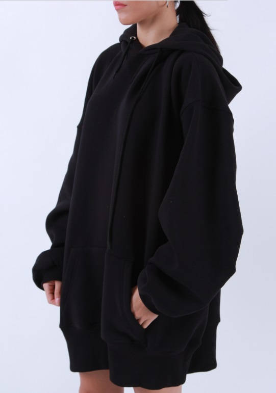 Nouveau Femme Surdimensionné Poches Latérales Fleece Sweat-shirt Femmes Baggy Tops Robe Tunique Nouveau Femme Surdimensionné Poches Latérales Fleece Sweat-shirt Femmes Baggy Tops Robe Tunique