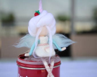 Filz Fee Kunst Filz Puppe Neues Haus Geschenk Haus Dekor Etsy