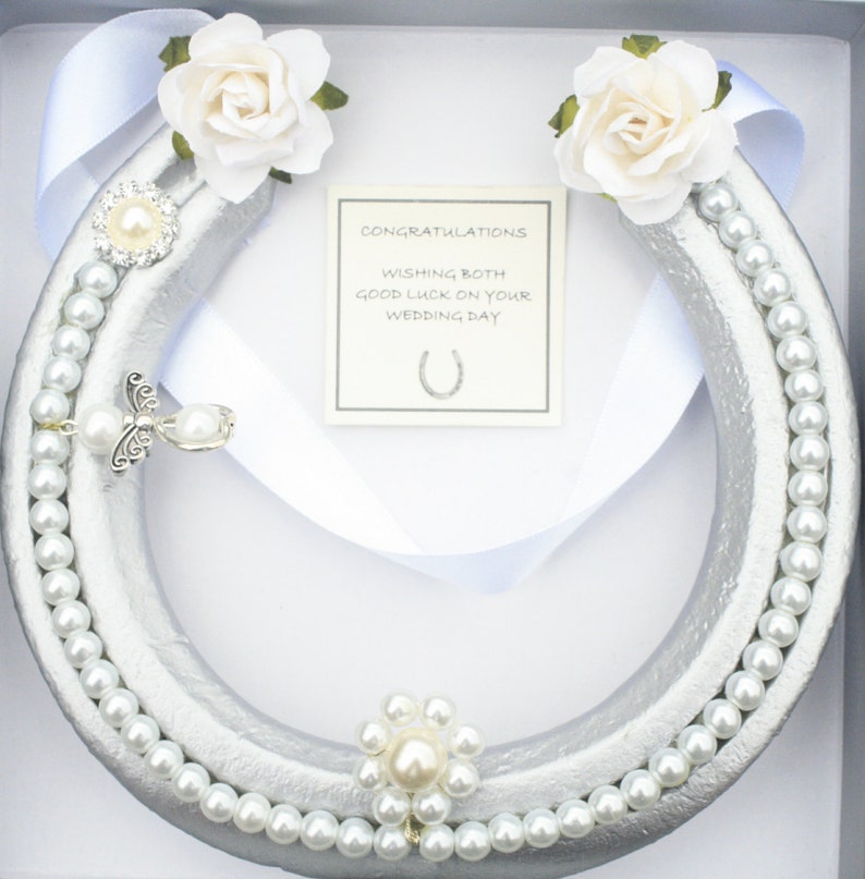 Wedding bridal Real Lucky Horseshoe Good Luck Gift with lucky Etsy