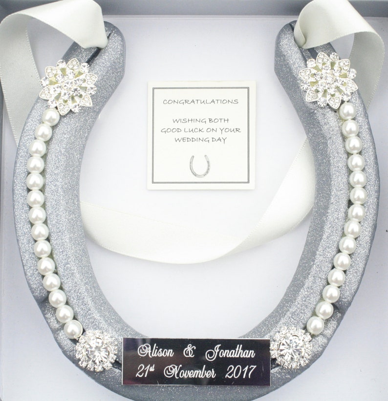 PERSONALISED Bridal Wedding Real Lucky HorseShoe Good Luck Etsy