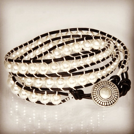 Chan Luu Pearl Bracelet Wrap Bracelets White Pearl Bracelet
