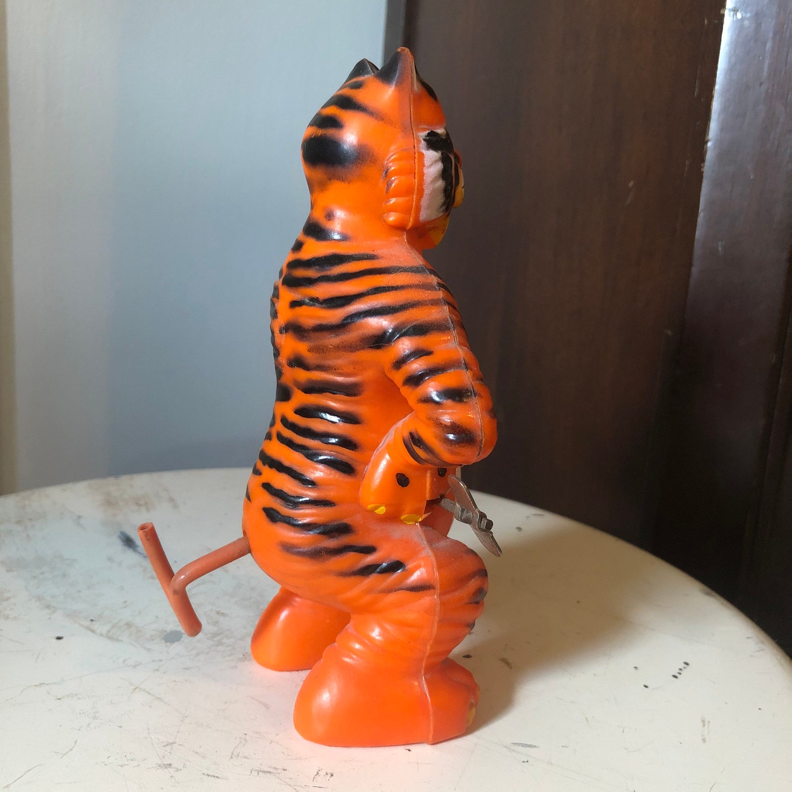 WORKING vintage windup Esso Tiger toy Etsy