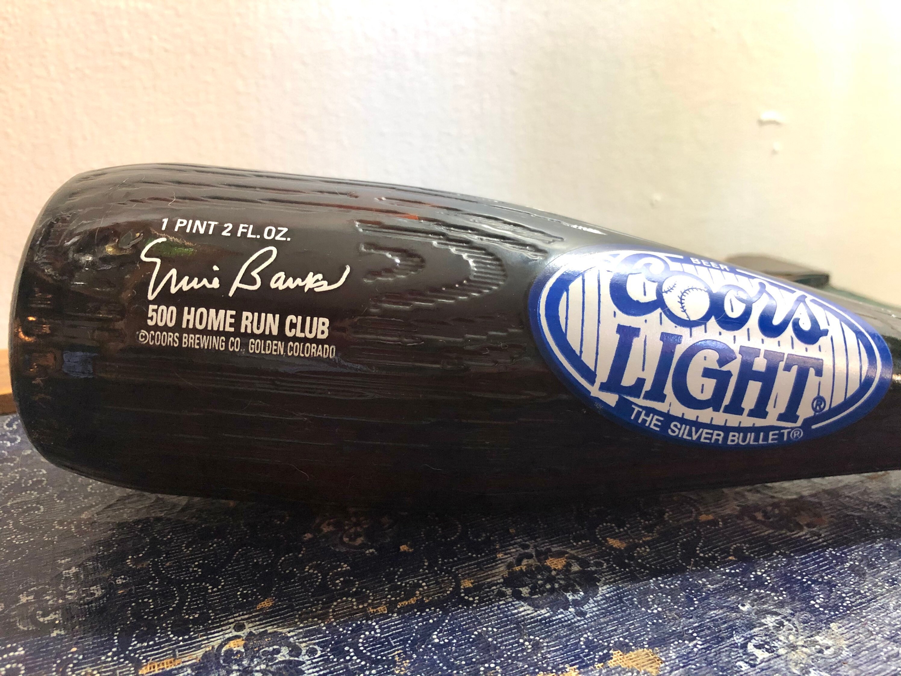 Vintage Baseball bat Coors Light bottle unopened Etsy