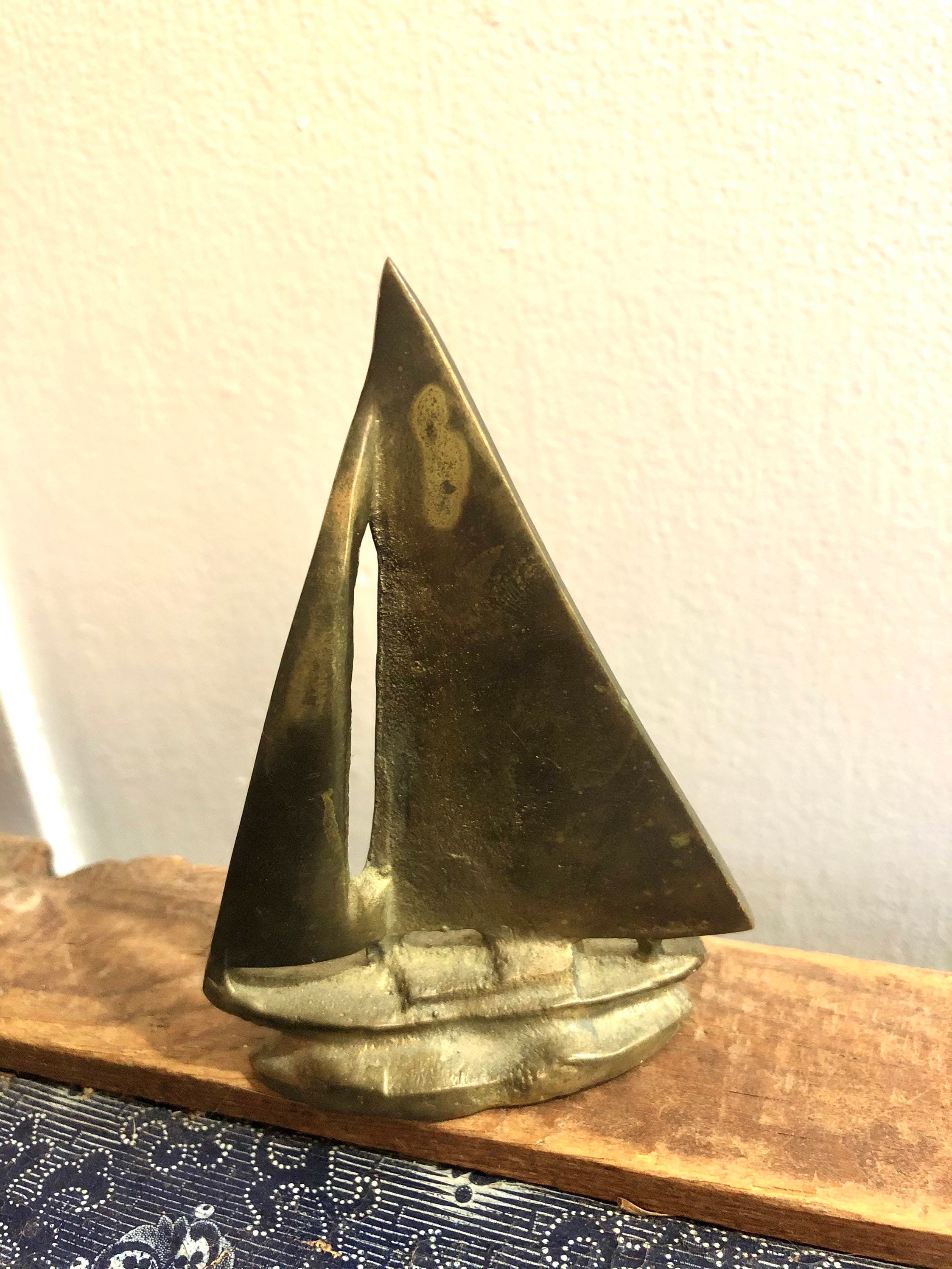 Small brass sailboat Etsy