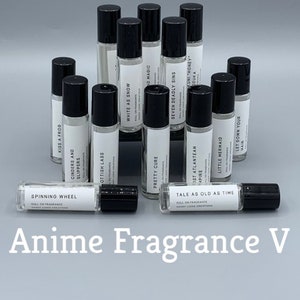 Anime Fragrances V | Dandy Lions Creations | Anime Perfume Cologne | Fandom Gift | Gifts for Geeks | Gifts Under 15 | Cosplay Prop | Otaku