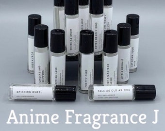 Anime Fragrances J | Dandy Lions Creations | Anime Perfume Cologne | Fandom Gift | Gifts for Geeks | Gifts Under 15 | Cosplay Prop | Otaku