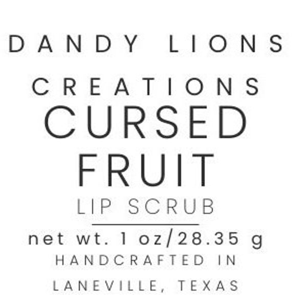 Cursed Fruit Lip Scrub | Lip Polish | Anime | Lip Exfoliator | Sugar Scrub | Cherry | Anime Gifts | Gamer Gift | Sugar Lip Scrub | Otaku | |