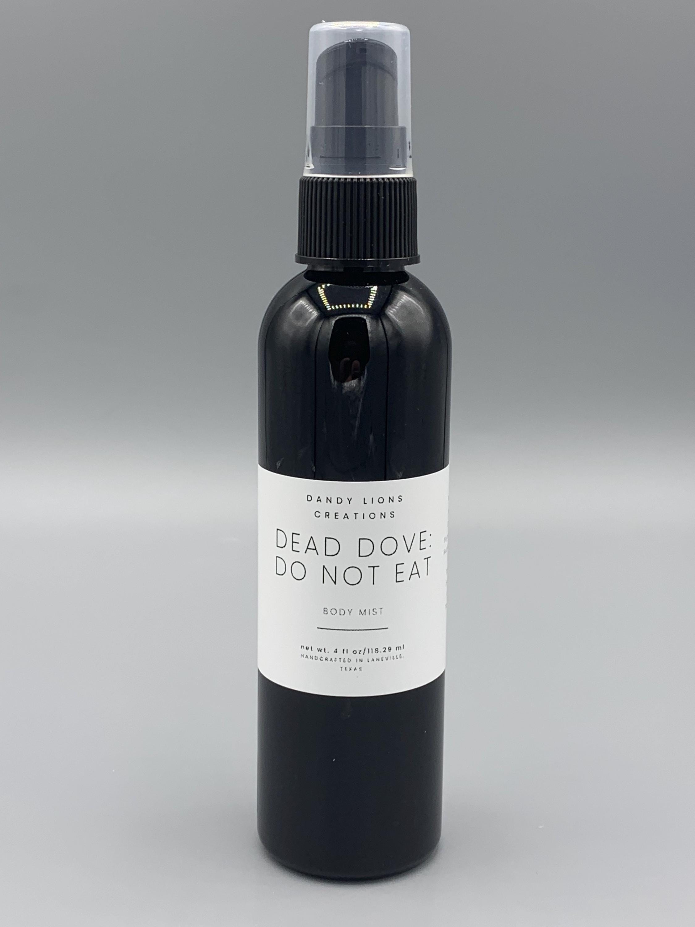 Dead Dove: Do Not Eat Body Mist | Dandy Lions Creations | Fanfiction Trope | Fanfic | Fandom Trope | Nerdy Gifts | Fanfiction Gift Geek Gift