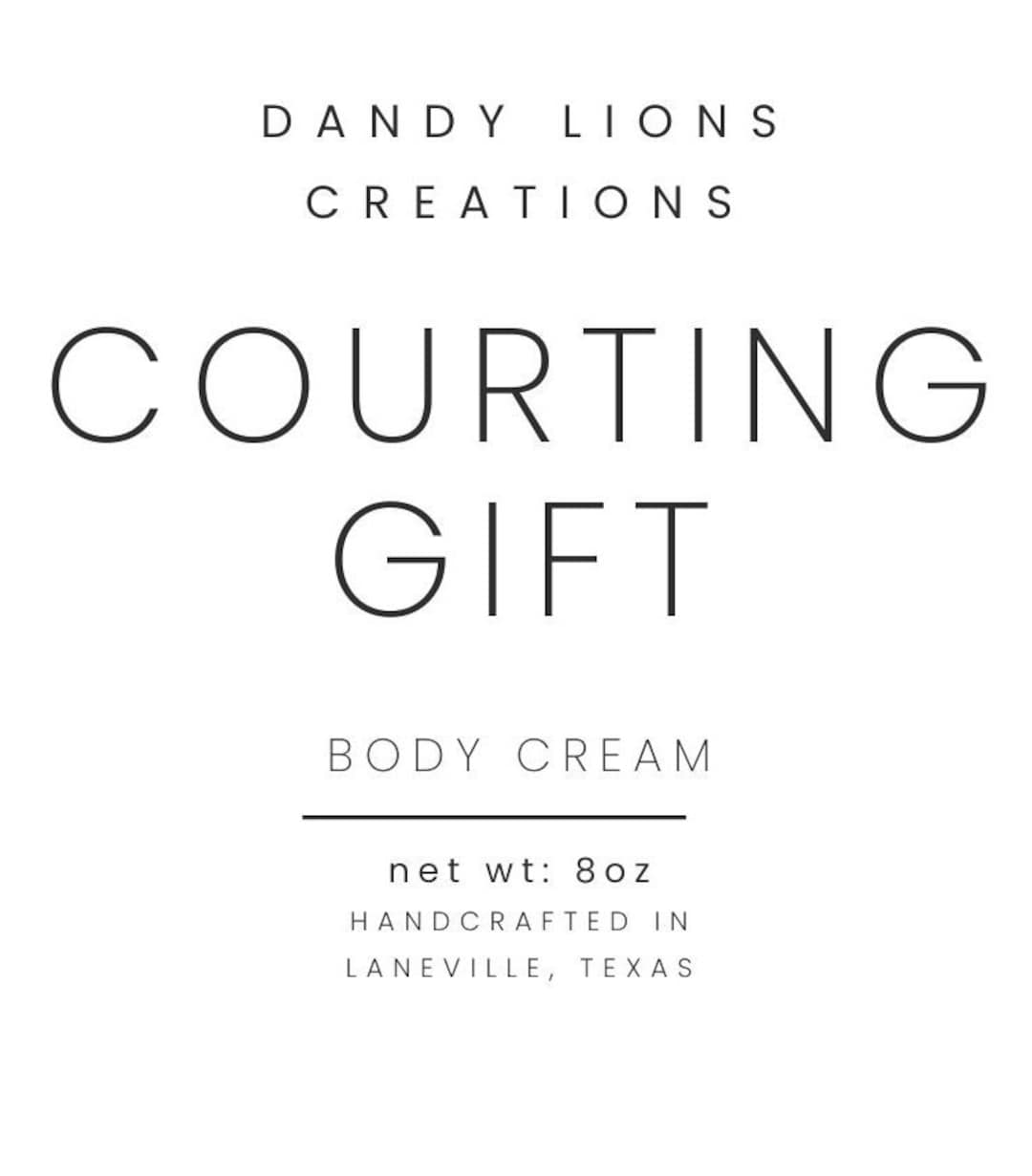 Courting Gift Body Cream | Dandy Lions Creations | Omegaverse | Body ...