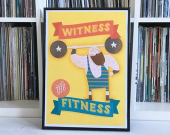 Witness The Fitness // Hip Hop Art Print // Roots Manuva // A3