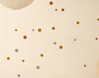 Wall tattoo Dots dots copper silver gold