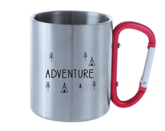 Stainless steel cup with handle ADVENTURE