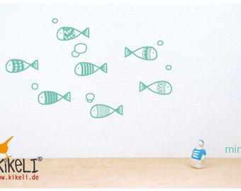 Wall decal Pisces tattoo wall decoration