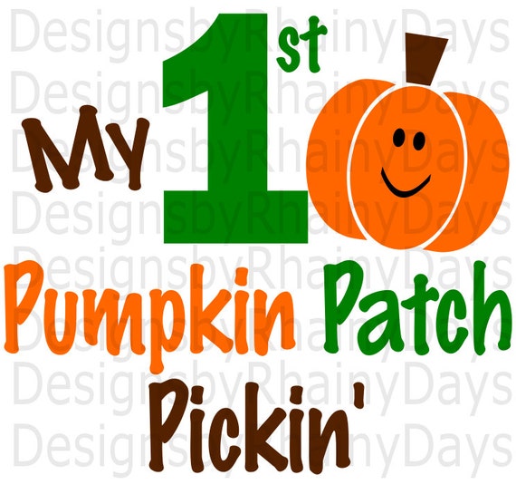 Download Free My First Pumpkin Patch Pickin Cutting File Svg Dxf Etsy SVG Cut Files