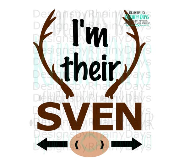 Download I'm their Sven cutting file SVG DXF png siblings best | Etsy