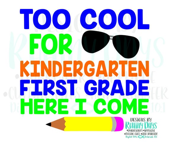 Download Buy 3 get 1 free Too cool for Kindergarten First grade ...