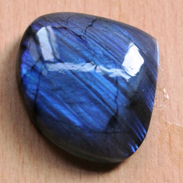 Heart Shape 34x38 mm Labradorite FULL BLUE Labradorite Cabochon,AAA+ Grade,89 cts Beautiful Labradorite in full blue Color labradorite cab