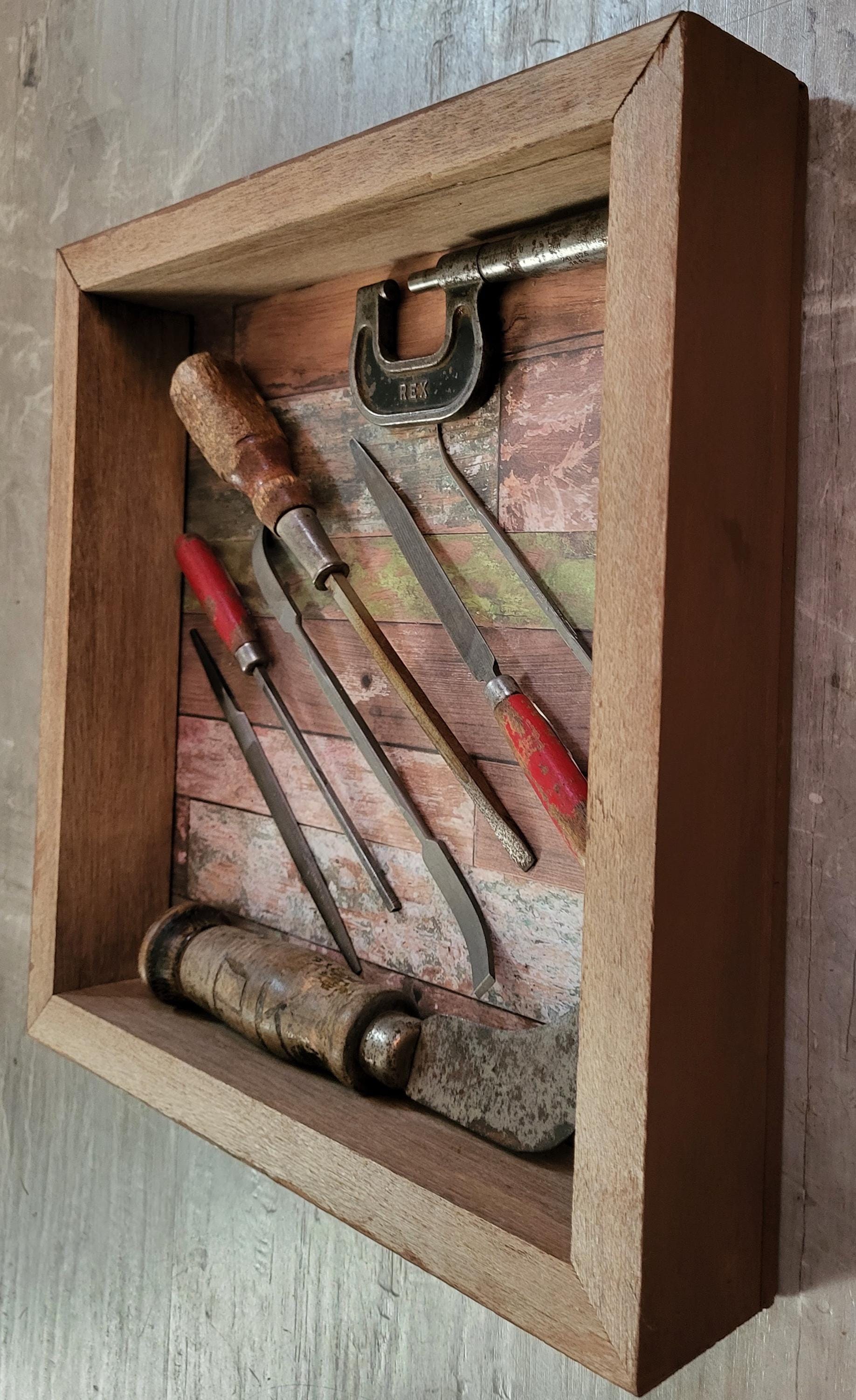 Pre Shadow Box Tools Vintage Tool Shadow Box - Etsy