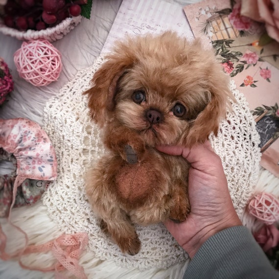 realistic stuffed poodle