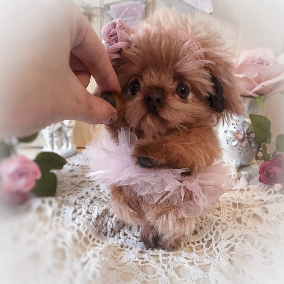 realistic stuffed poodle