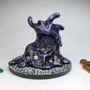 CUSTOM Black pudding, ochre jelly, green slime Painted Reaper bones miniature / DnD Pathfinder D&D wargaming RPG Gloomhaven WFB Feypainting