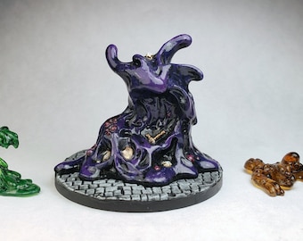 CUSTOM Black pudding, ochre jelly, green slime Painted Reaper bones miniature / DnD Pathfinder D&D wargaming RPG Gloomhaven WFB Feypainting