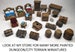 Dungeon furniture chests crates beds barrels altars / Painted Tiny Terrain miniatures D&D / DnD Pathfinder Frostgrave Heroquest WFB RPG RPG 