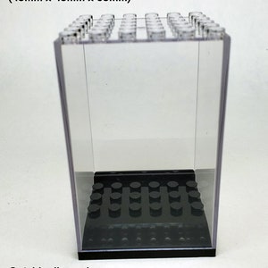 Stackable miniatures display building blocks box case / D&D DnD wargaming Pathfinder Frostgrave Wizkids Crystal display wedding favors
