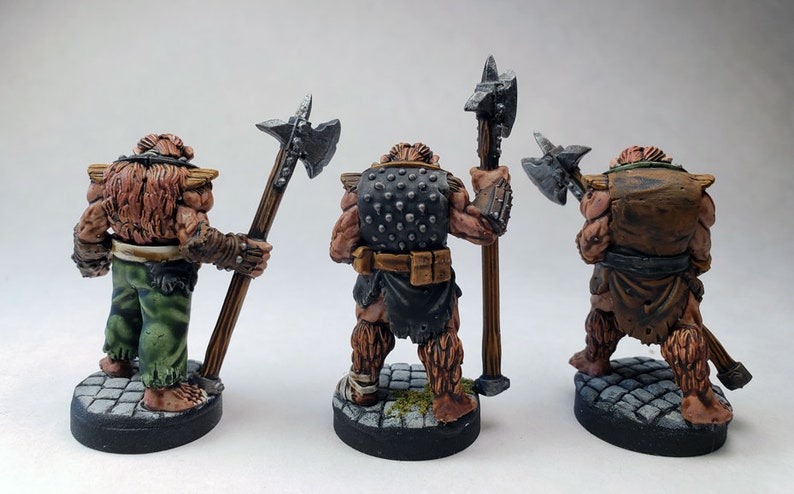 Custom Painted Large Bugbears With Halberds and Hand Weapons ...