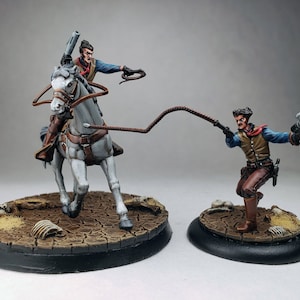Lucas McCabe Relic Hunter Wastrels Malifaux / D&D cowboy / Painted Wyrd miniature / Pathfinder Frostgrave Dungeons And Dragons Feypainting