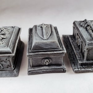 Vampire - king - paladin stone tomb / Reaper bones Dungeons & Dragons 3d painted miniatures DnD Pathfinder Frostgrave wargaming RPG AOS RPG
