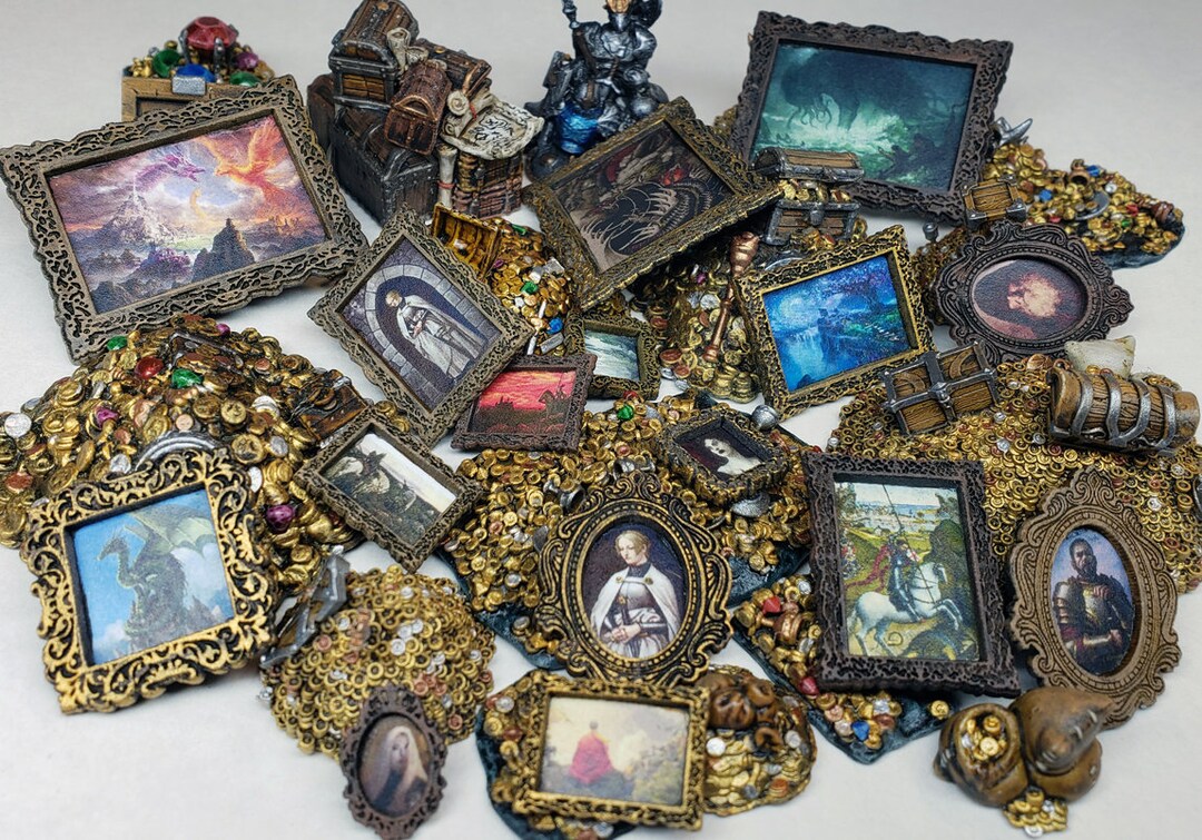 Miniature Paintings A-G, Monsters, Scenery and Portraits / Dnd