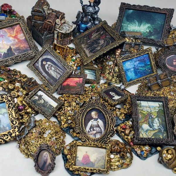 Miniature paintings (A-G), monsters, scenery and portraits / DnD Pathfinder Frostgrave Dungeons and Dragons D&D Tabletop scenery Feypainting