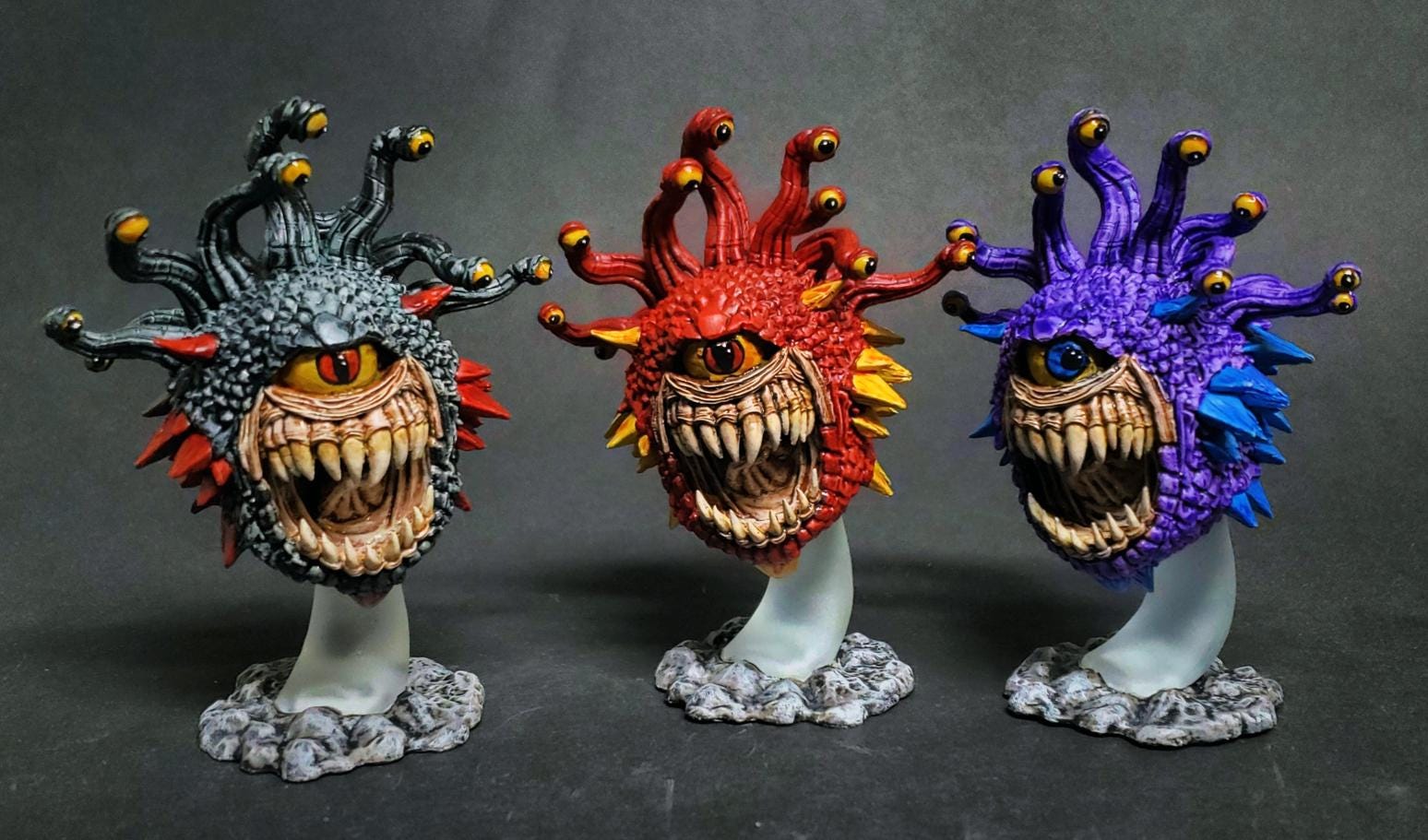 Painted Beholder Miniature / Nolzur's Wizkids / Dnd Wargaming Pathfinder  Frostgrave Dungeons and Dragons D\u0026D Gloomhaven / Feypainting - Etsy Israel, image size:1548x911