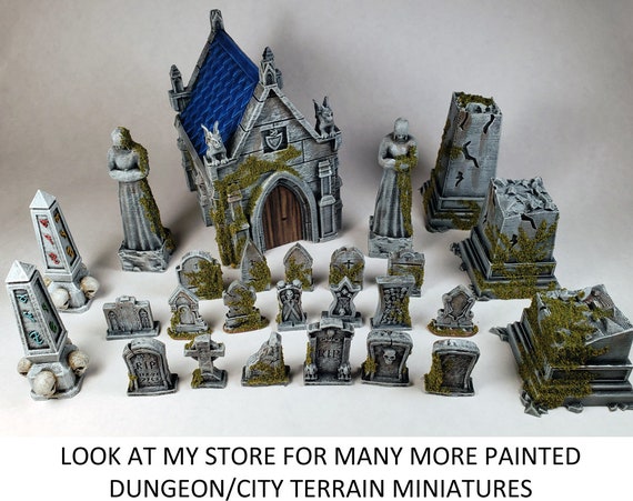 Terreno Fantasy Tomb 28mm Per Wargaming, Stampa 3D In Resina, Spedizione Veloce, Per Warhammer 40k/Battletech