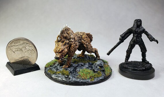 その他 WONDERWALL TOUMART FANGWOLVESDarkness Nightmare Warg, Direwolf, Winter Wolf Painted Nolzur's Wizkids
