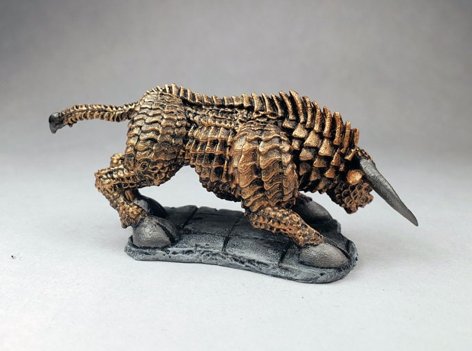 Brass Bull Monster / Painted Reaper Bones Miniature / Etsy