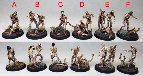 Painted Zombies and Undead Horde for D&D / Tabletop Monsters