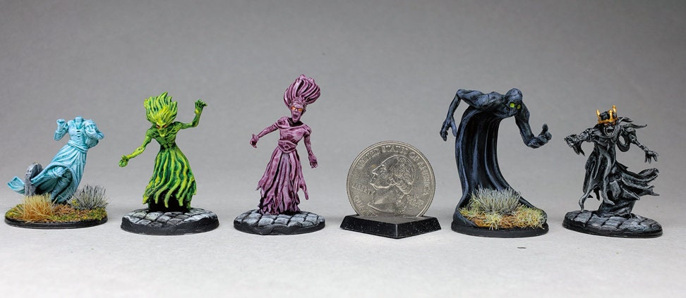 Spectre Ghost Wraith Painted Ghost, Spectre, Banshee, Wraith King, Shadow / Wizkids Nolzur's ...