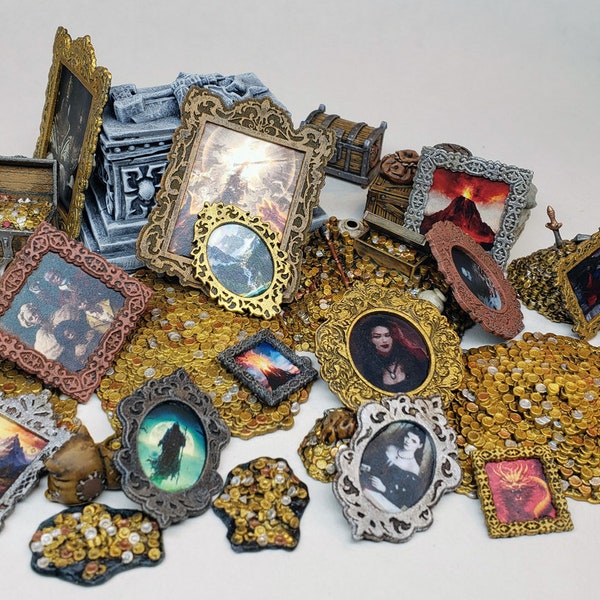 Miniature paintings (H-O) portraits, scenery and monsters / DnD Pathfinder Frostgrave Dungeons and Dragons D&D Tabletop scenery Feypainting