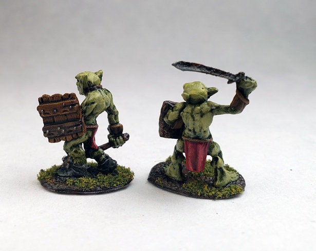 Painted Dungeons and Dragons Miniature from Reaper Miniatures #77444 Goblin Enforcer