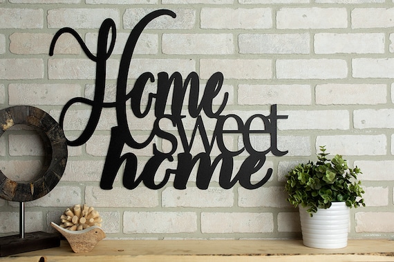 Home Sweet Home Metal Art Verse Wall Decor
