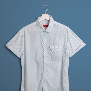 Camisa de manga corta LEVI&#39;s con estampado de scooter y Vespa - talla L para hombre