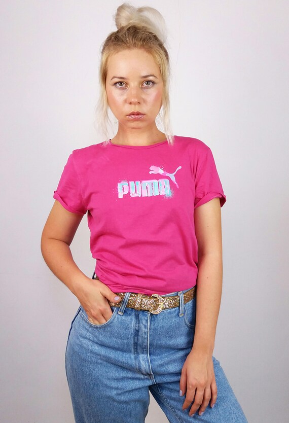 hot pink puma shirt