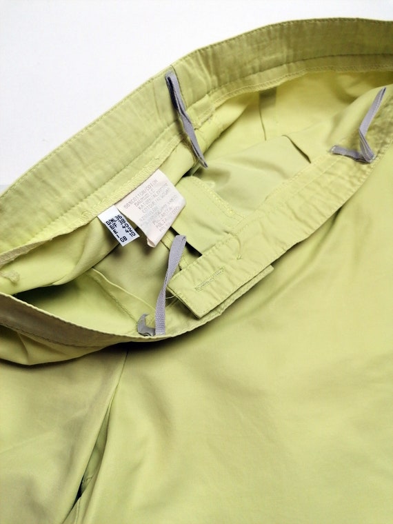 Vintage 90's Light Lime Green High Waist Trousers… - image 4