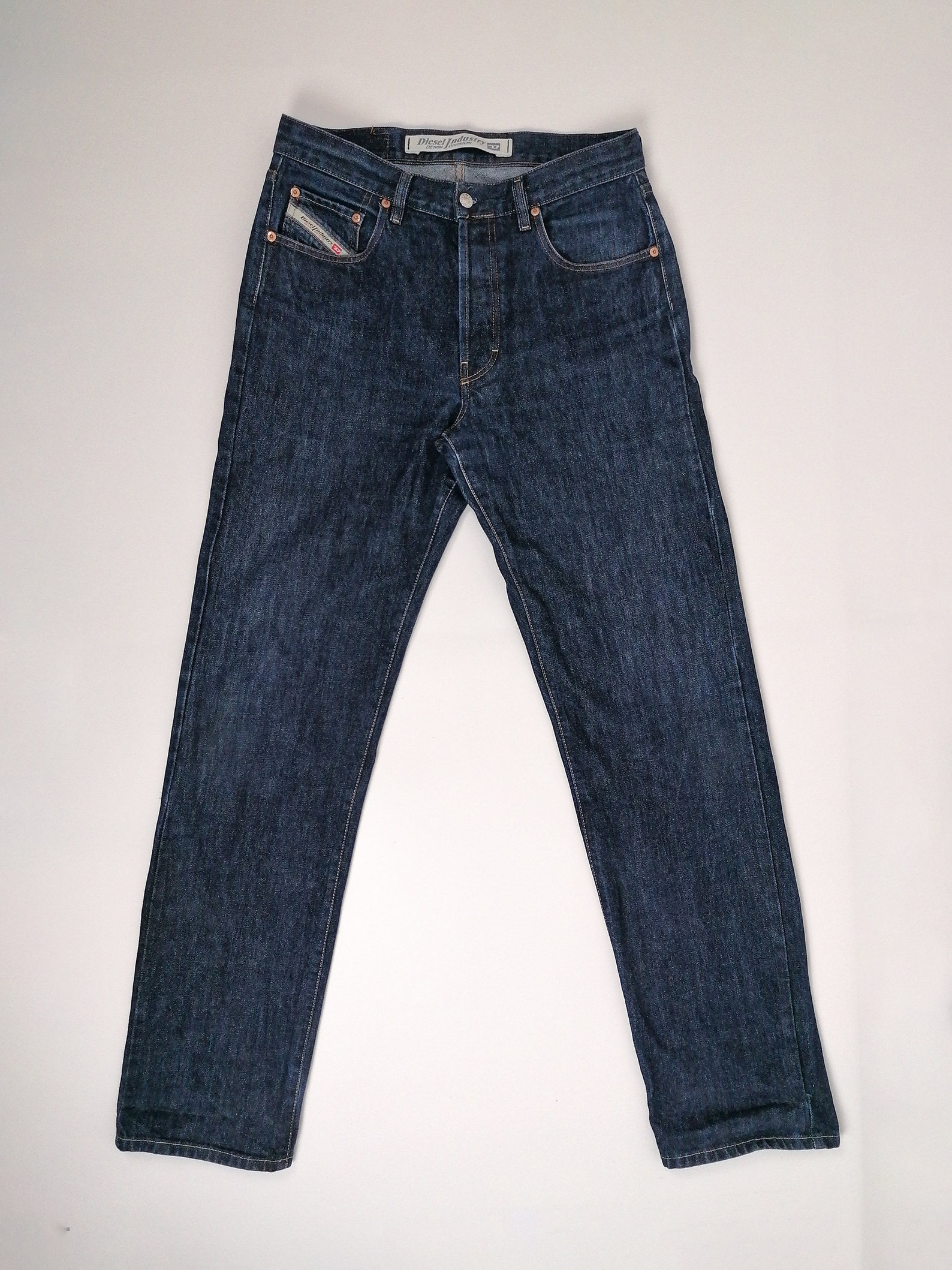 Vintage 90's DIESEL Dark Blue Jeans Men Regular Fit Tall - Etsy