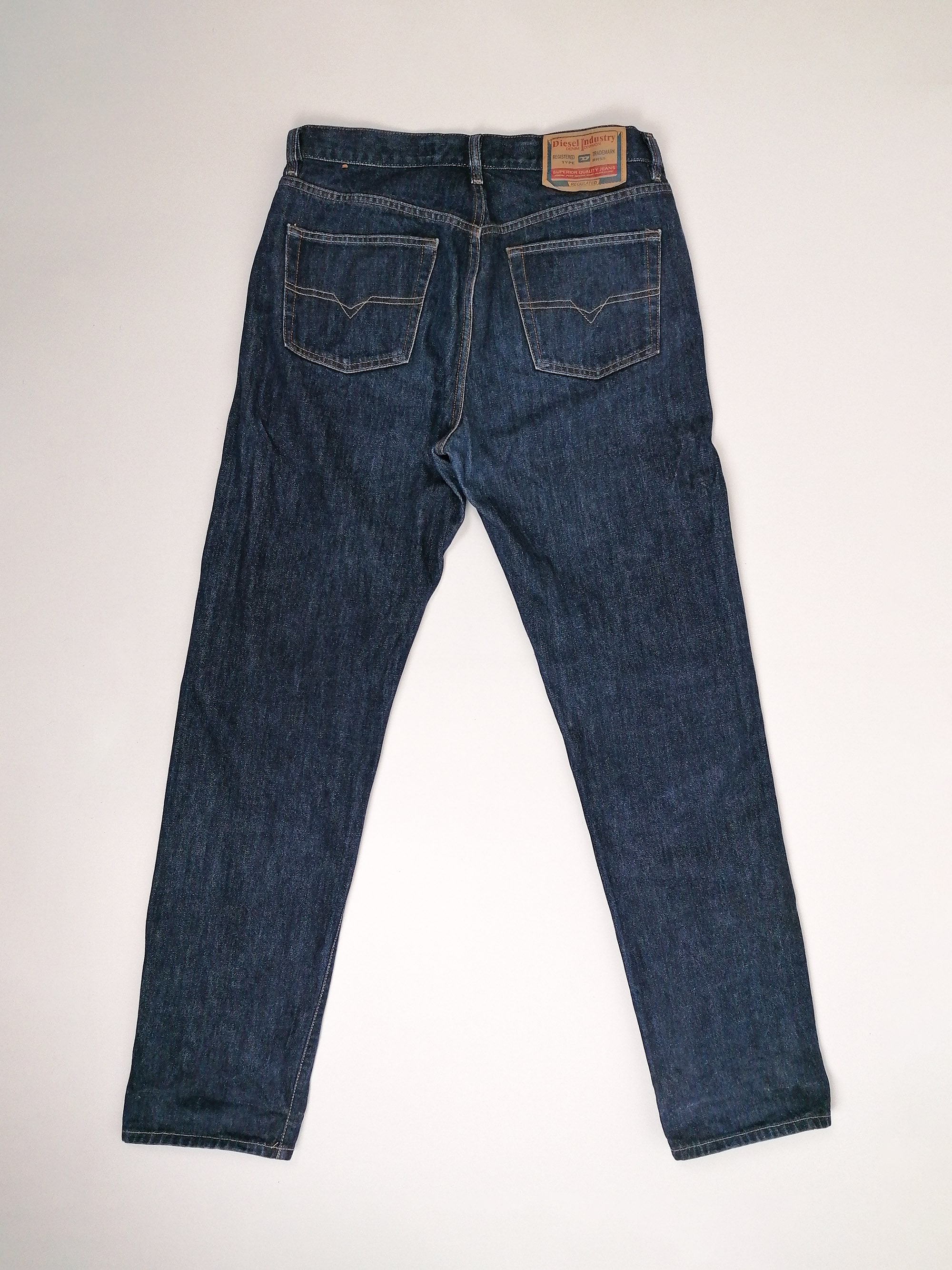 Vintage 90's DIESEL Dark Blue Jeans Men Regular Fit Tall | Etsy